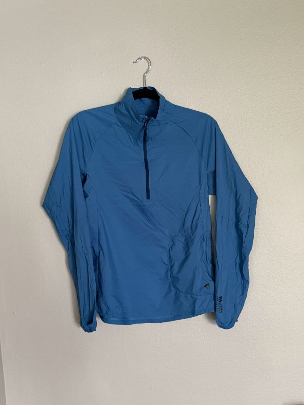 Mountain Hardwear Kor Preshell Pullover Women Small Blue Windbreaker OL7398